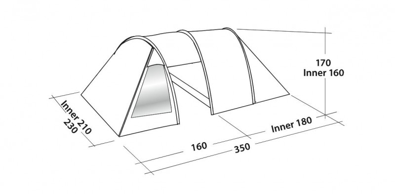 Telk EASY CAMP Galaxy 300 Rustic Green