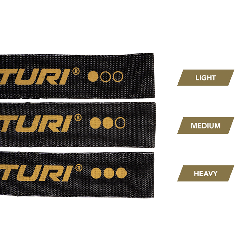 Treeningkumm TUNTURI CENTURI TEXTILE RESISTANCE BAND SET, 3 tk