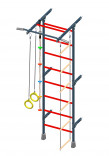 Rootsi sein lastele 226x93x61cm, hall/punane