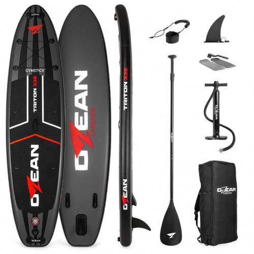 SUP TRITON 335, 335*83*15cm, Must-Punane