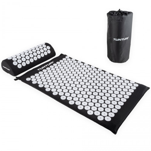 Joogamatt TUNTURI ACUPRESSURE MAT AND PILLOW BLACK