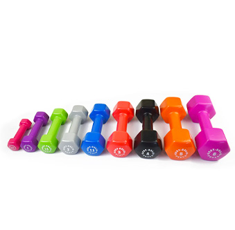 Vinüülhantlid 2.5kg BODYSOLID Vinyl Dumbbells