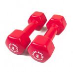 Vinüülhantlid 3kg BODYSOLID Vinyl Dumbbells