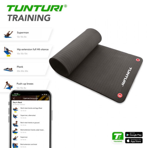 TUNTURI Mat PRO Black 140-180cm