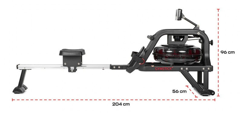 Sõudeergomeeter GYMSTICK H2O Rower