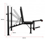 Reguleeritav kaldpink GYMSTICK WEIGHT BENCH WB 6.0