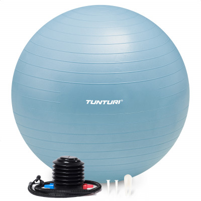 Fitness pall Tunturi Gymball 65-75cm, Light Blue, Anti Burst