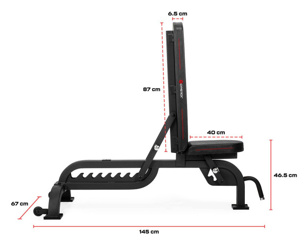 Professionaalne Treeningpink GYMSTICK ADJUSTABLE BENCH PRO