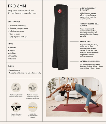 Joogamatt MANDUKA Midnight PRO® 85