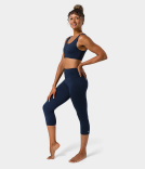 Manduka Dhara Capri Legging Midnight Heather