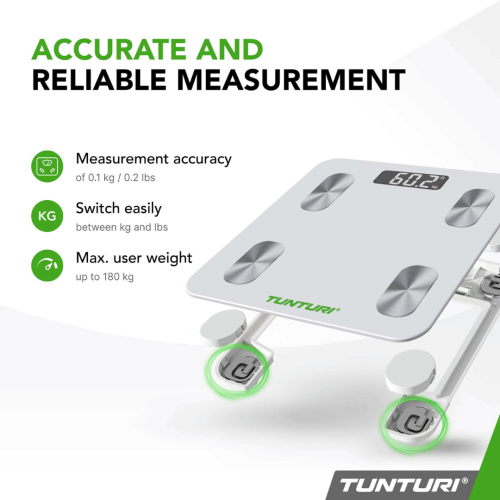 Smartkaalud TUNTURI SC30 SMART SCALE WITH APP