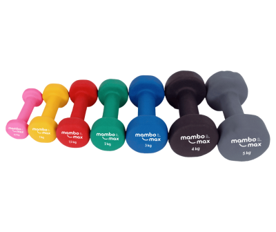 Neopreniniai hanteliai Mambo Max Dumbbell 0,5–5 kg