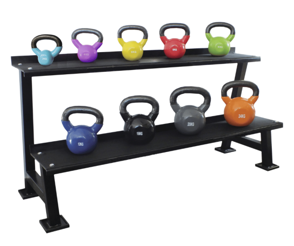 Kaallutide ja jaluse komplekt Mambo Max Kettlebell Set + Rack