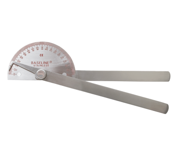 Metalinis goniometras Baseline Metal Goniometer - 180 Degree Range - 8 inch Legs