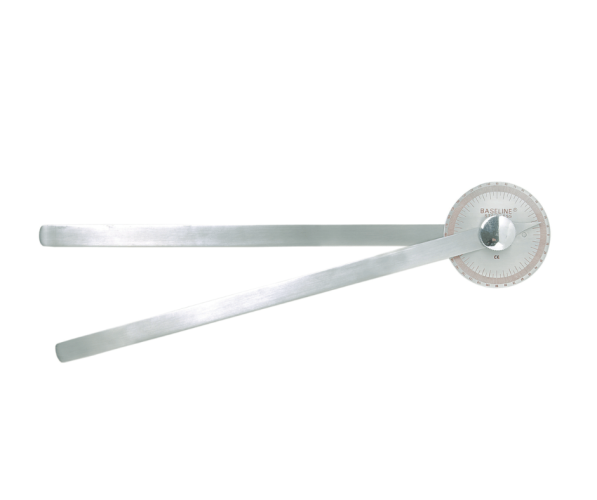 Metalinis goniometras Baseline Metal Goniometer - 360 Degree Range - 14 inch Legs