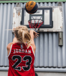 Korvpallirõngas koos tahvliga Court Layup Hoop