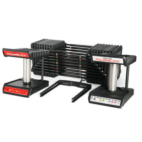 Reguleeritavate kaalude komplekt alusega Powerblock PRO 100 Commercial Regulateeritavate kaalude komplekt alusega (2,2–45,36 kg)