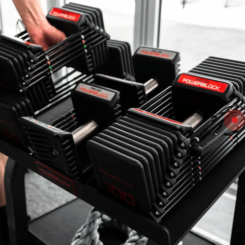 Reguleeritavate kaalude komplekt alusega Powerblock PRO 100 Commercial Regulateeritavate kaalude komplekt alusega (2,2–45,36 kg)