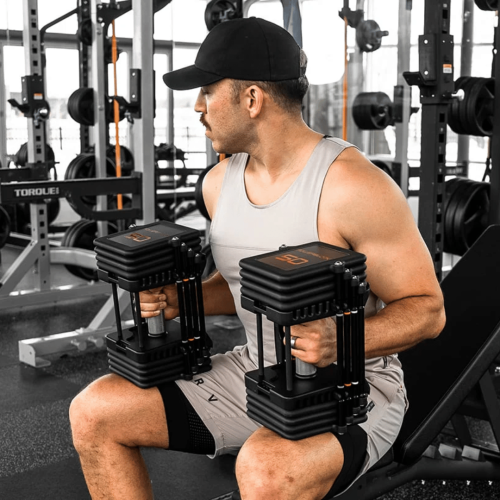 Reguleeritavate kaalude komplekt alusega Powerblock PRO 100 Commercial Regulateeritavate kaalude komplekt alusega (2,2–45,36 kg)