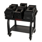 Reguleeritava kaaluga hantlid koos alusega Powerblock PRO 125 Commercial Includes Stand (2,2–56,7 kg)