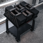 Reguleeritava kaaluga hantlid koos alusega Powerblock PRO 125 Commercial Includes Stand (2,2–56,7 kg)