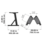 Stovas hanteliams Powerblock Powerstand 50 lb