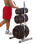 Olümpiamõõtmetes raskuste ja sangade hoidik BODYSOLID Olympic Plate Tree & Bar Holder