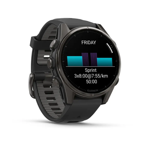 Laikrodis GARMIN Fenix 8, 43 mm, AMOLED, juodas