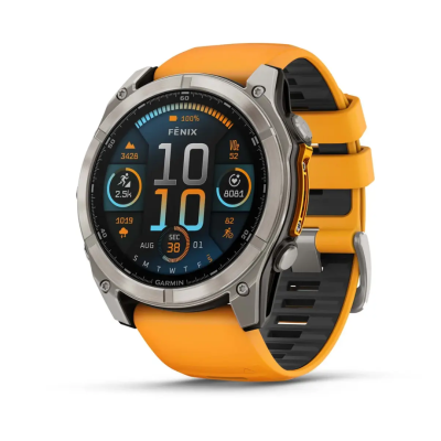 Kell GARMIN Fenix 8, 51 mm, AMOLED ekraan, titaanvärv