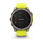 Laikrodis GARMIN Fenix 8, 47 mm, Sapphire Solar, geltonas