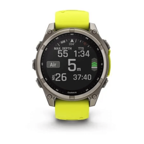Laikrodis GARMIN Fenix 8, 47 mm, Sapphire Solar, geltonas
