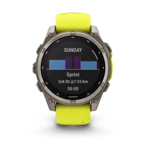 Kell GARMIN Fenix 8, 51 mm, Sapphire Solar, kollane