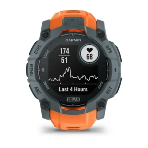 Kell GARMIN Instinct 3, 50 mm, päikeseenergia, oranž