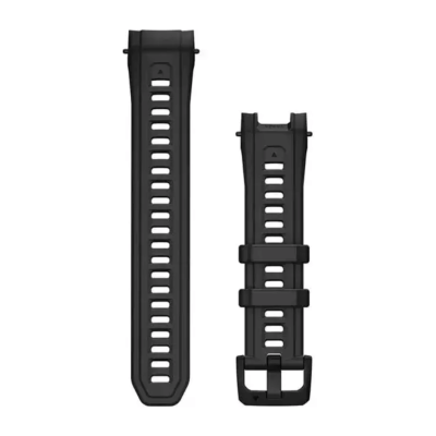 Silikoninis dirželis Garmin Instinct 3 45 mm laikrodžiui, 22 mm, juodas