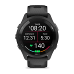 Kell GARMIN Forerunner 265, 46 mm, must