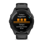 Kell GARMIN Forerunner 265, 46 mm, must