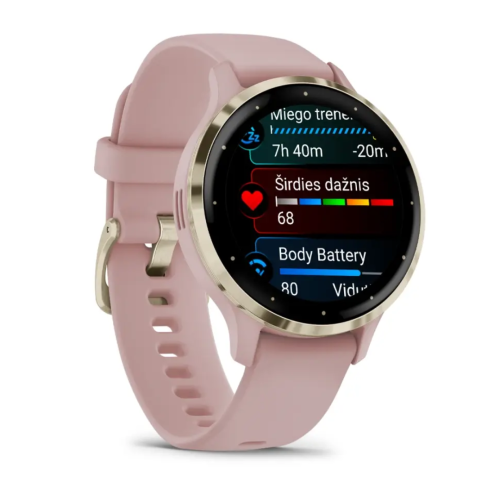 Kell GARMIN Venu 3S, hallikas roosad värvid