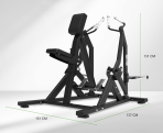 Staklės TUNTURI Platinum Seated Row Plate loaded V-series