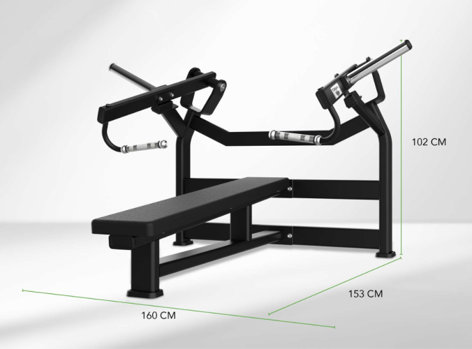 Staklės TUNTURI Platinum Horizontal Chest Press Plate loaded V-series