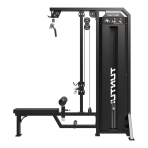 Jõusaali tõmbekangid TUNTURI Platinum Dual Lat Pulldown / Low row Selectorized V-series