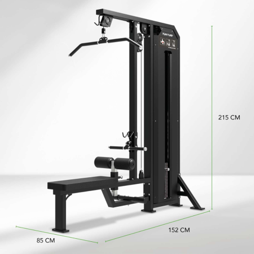 Jõusaali tõmbekangid TUNTURI Platinum Dual Lat Pulldown / Low row Selectorized V-series