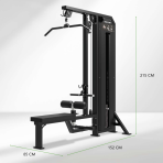 Jõusaali tõmbekangid TUNTURI Platinum Dual Lat Pulldown / Low row Selectorized V-series