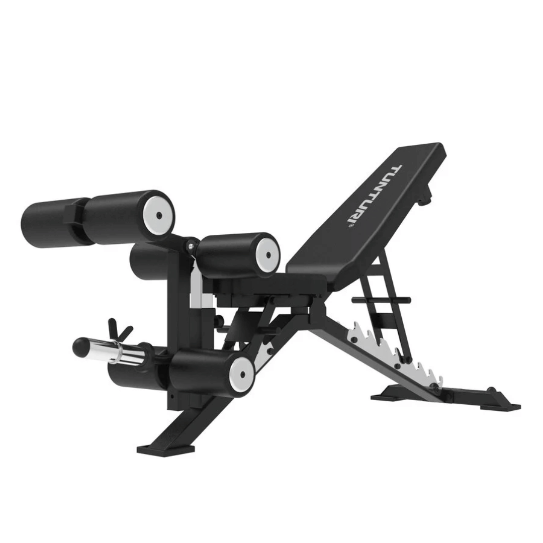 Treeningpink TUNTURI Platinum Adj. Bench / Leg Developer V-series (1/2)