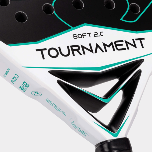 Padelireket Joma Tournament Soft Paddle Racket White Green