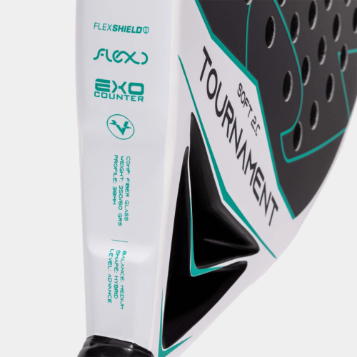 Padelireket Joma Tournament Soft Paddle Racket White Green
