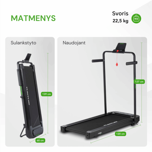 Joosturada TUNTURI Cardio Fit T5 Jooksulint (BT)