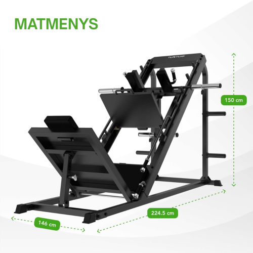 Jalapress masin TUNTURI LP60 Leg Press / Hack Squat (1/4)