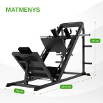 Jalapress masin TUNTURI LP60 Leg Press / Hack Squat (1/4)