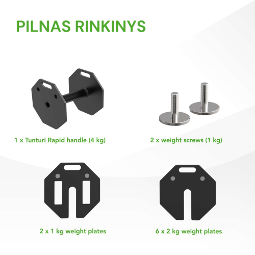 Reguleeritav hantel Tunturi Rapid Adjustable Dumbbell 20 kg