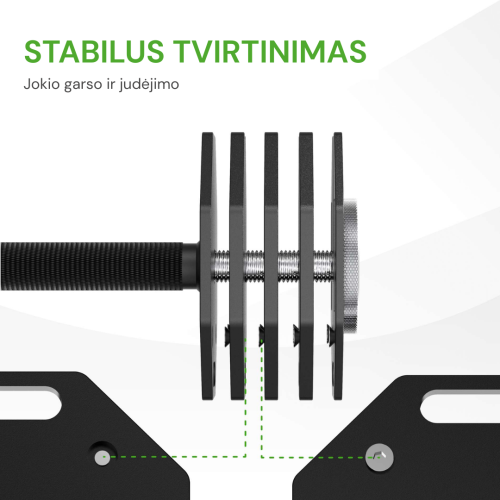 Reguleeritav hantel Tunturi Rapid Adjustable Dumbbell 53 kg